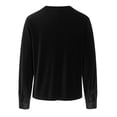 thumbnail image 4 of Tops de Manga Larga de Mujer Vestido Casual Oro Terciopelo Cuello en V Blusa Suelta Suave Elegante, de Manga Larga de Negocios Tops Casuales para Mujeres, 4 of 7