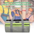 thumbnail image 4 of PENGGONG Durable Grey Oxford Cloth Multi-Purpose Tool Bag with Reflective Strips, 12-Inch Round Design, 30X16CM, Ideal for Automotive Repair and Emergency Use, 4 of 6