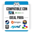 thumbnail image 3 of Control Alámbrico Virtual Zone Compatible con XBOX 360 Blanco, 3 of 4