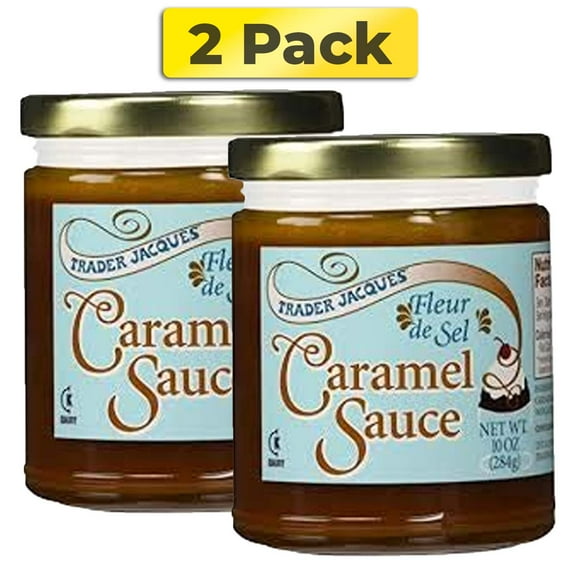 Trader Joe's Fleur de Sel Caramel Sauce, Caramel Drizzle, Sauce Dip - 10 oz