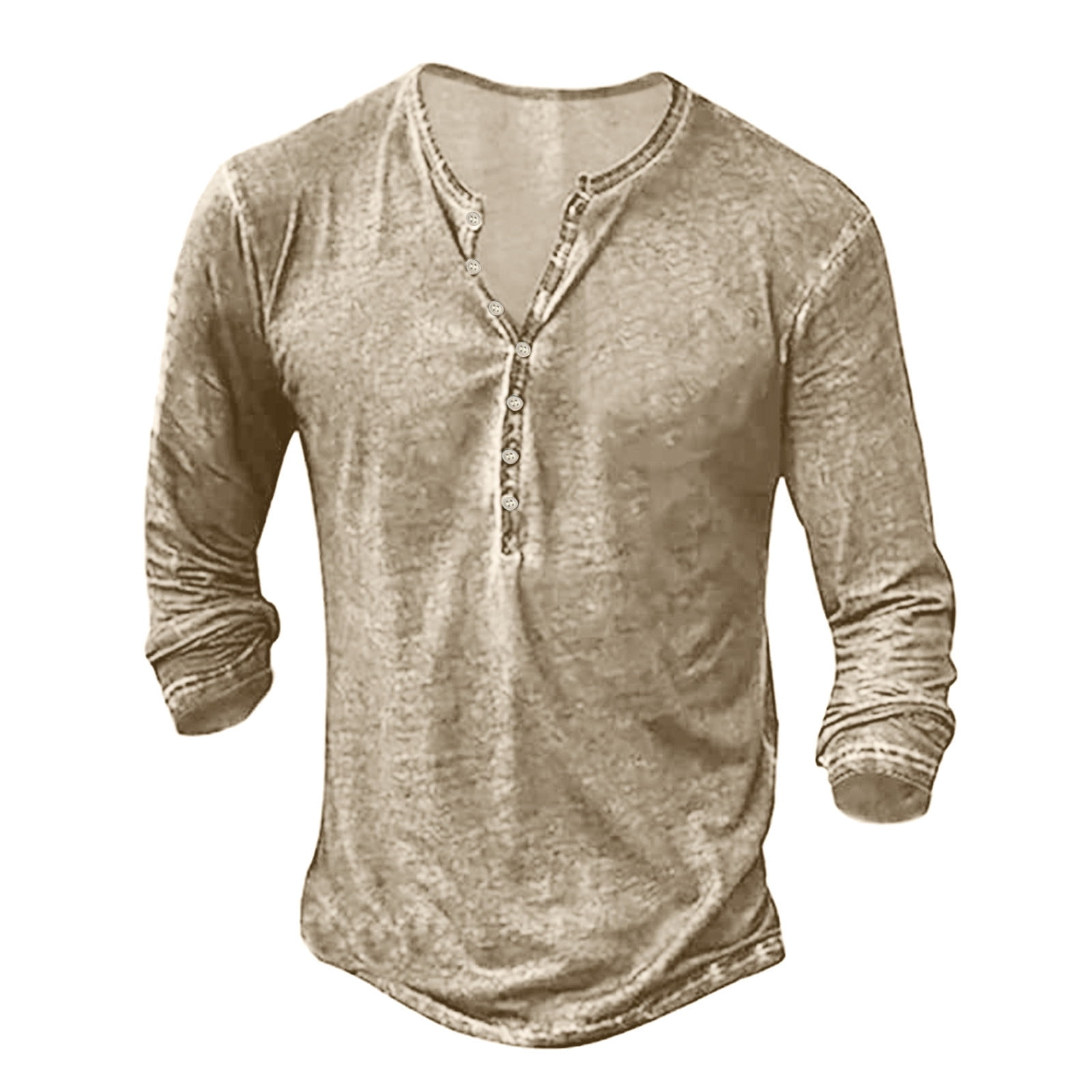 Mens Long Sleeve T Shirts Summer Fashion Casual Fasten 3D Digital