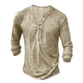 thumbnail image 4 of Ketyyh-chn99 Shirts Chemises pour Hommes Wrangler Chemises Col Rond Confortable Coton Coupe Décontractée T - Amples pour Hommes T-Shirt Classique Doux Kaki,3TG, 4 of 4