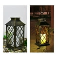 thumbnail image 5 of Gnmfd Solar Lanterns Outdoor Hanging Metal Lantern LED Decorative Light Hollowed Design Solar Lights Outdoor Waterproof for Garden Patio Yard Pathway Decorations Christmas Lights Outdoor, 5 of 7