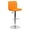 Orange, variant on Flash Furniture Kathleen Contemporary Black Quilted Vinyl Adjustable Height Barstool with Chrome Base
