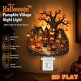 thumbnail image 4 of Halloween Haunted Tree House Plug-In Night Light,Acrylic Ghost Pumpkin Decor Wall Sconce Lamp for Bedroom Livingroom Fall Decoration, 4 of 7