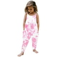 thumbnail image 3 of MIASHUI Combinaison Sans Manches Teinture sur Nœuds pour Fille, Été, Décontractée, Plage, Rose, 7-8 Ans, 3 of 4