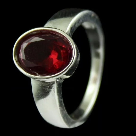 Certified Natural Ruby Ring 925 Sterling Silver Handmade Engagemant Ring