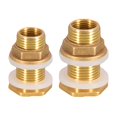thumbnail image 1 of 2x Adaptador De Manguera Del Conector Del Tanque De Agua Fácil De Instalar M1 / ​​2 '' M3 / 4 '' Para Jardín Baoblaze Accesorios de tanque de latón, 1 of 8