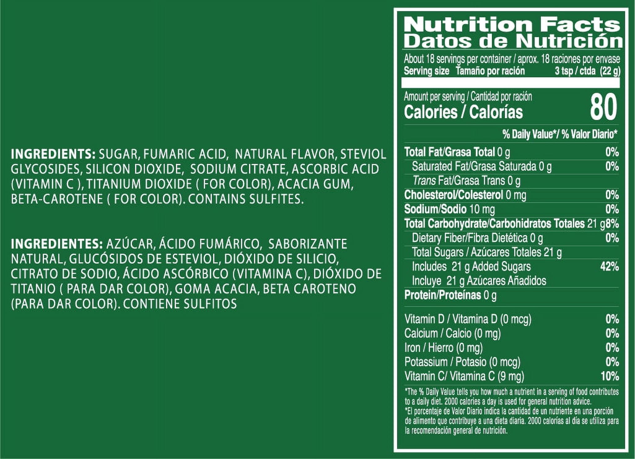 Klass Aguas Frescas Cucumber Limeade, with Vitamin C, Multiserve, Powdered Drink Mix, 14.1oz