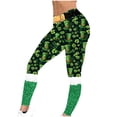 thumbnail image 7 of Goodeals Clearance Sale,Womens High Waist Workout Leggings St.Patricks Day Tights 3D Printed Stretchy Leggings Shamrock Clover Green Lucky Pants for Yoga Running(Green,S), 7 of 7