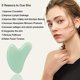 thumbnail image 2 of Gua Sha, herramienta de masaje Gua Sha de piedra de jade, herramienta Guasha para masaje de piel facial y corporal. Gua Sha Set para toxinas previene las arrugas para acupuntura SPA, Th, 2 of 5