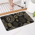 thumbnail image 4 of Black Gothic Sun Moon Pattern Bathroom Rugs Mat,Non Slip Microfiber Bathroom Rug,Rubber Backing,Soft Bathroom Mats for Bathroom Floor,Tub and Shower,17x27in(43x68cm), 4 of 5