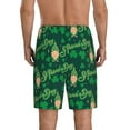 thumbnail image 3 of Naloa St Patrick's Day9 Men's Short Pajama Pants, Lounge Comfort Shorts with Elasticized Waistband and Side Pockets - 3X-Large, 3 of 9