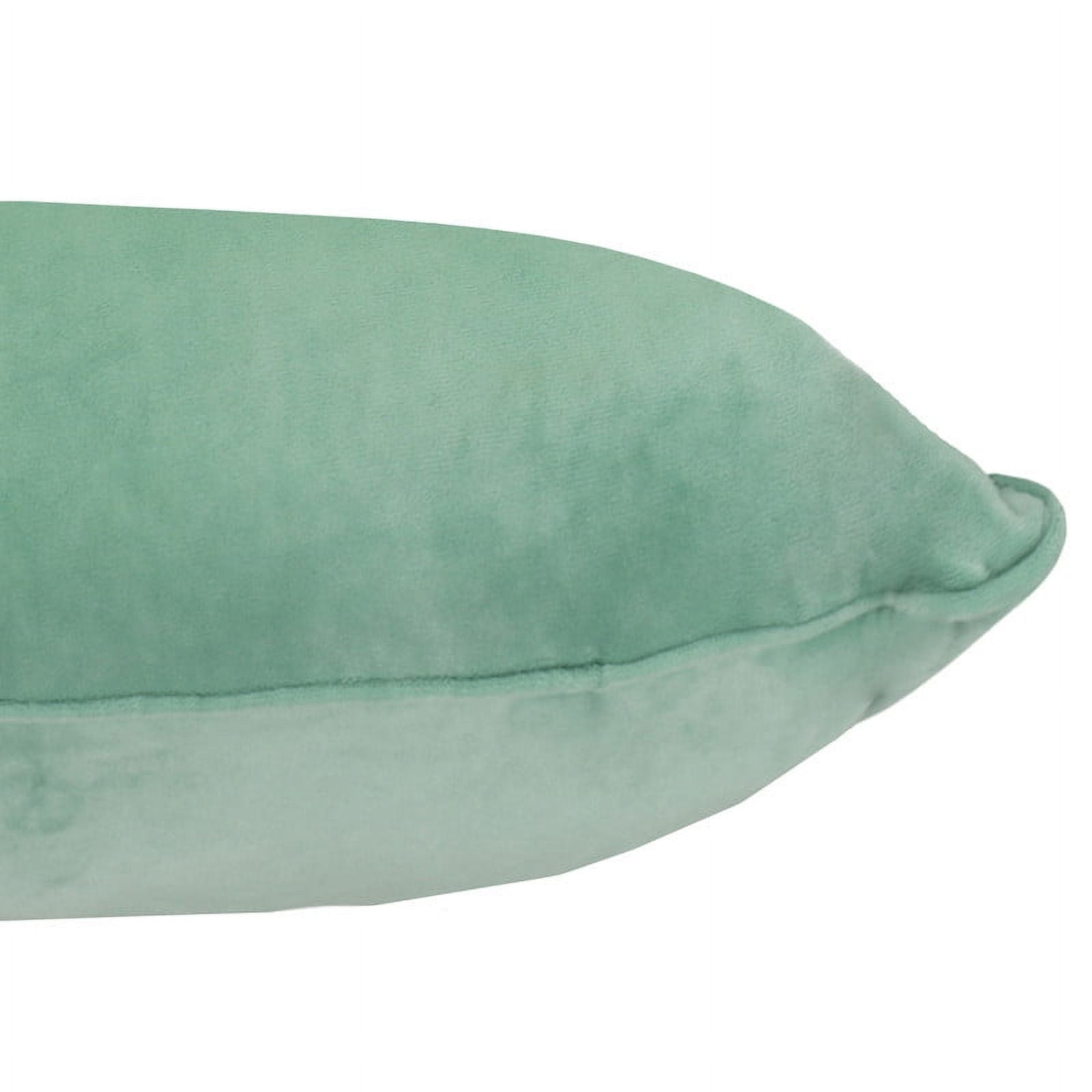 A1HC Hypoallergenic Down Alternative Decorative Throw Pillow, 12x20 in, Rectangular, Pack of 1, Como Green