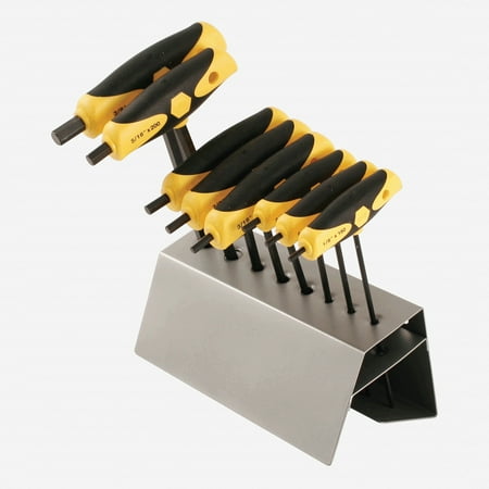 

Wiha 33499 8 Piece SoftGrip Hex SAE T-handle Rack Set