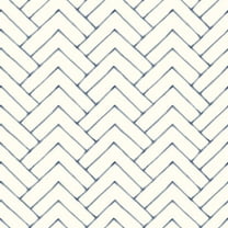 Chesapeake Oswin Navy Tiered Herringbone Wallpaper, 20.5-in by 33-ft