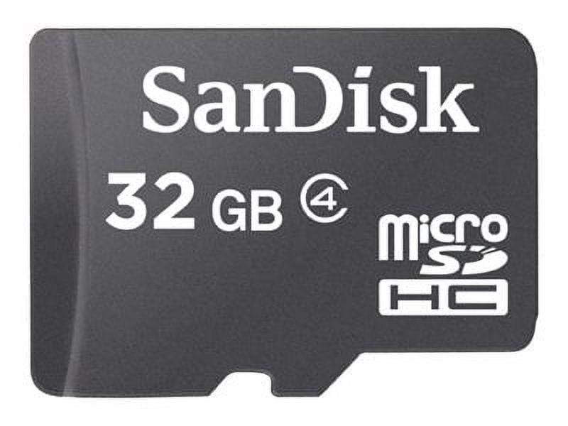 SanDisk 32GB microSDHC Flash Memory Card With Adapter - C4, Full HD, Micro  SD Card - SDSDQM-032G-B35A