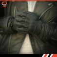 thumbnail image 5 of Daniel Smart Deerskin Leather Gloves -Men  Protective Cruiser Motorcycle Gloves with Touch Screen Fingertips, 5 of 7