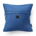 thumbnail image 5 of Phantoscope Farmhouse Button Series Outdoor Decorative Throw Pillow, 20" x 20", Blue, 2 Pack, 5 of 5