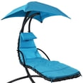 thumbnail image 3 of Outdoor Hanging Lounge Chair Replacement Cushion and Umbrella Fabric for Chaise Hanging Hammock Chair, 3 of 3