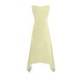 thumbnail image 4 of DDAPJ pyju Women Summer Dresses Casual Loose Midi Dress Flowy Beach Sundresses Hankerchief Hem Tank Dress Yellow XXL, 4 of 7