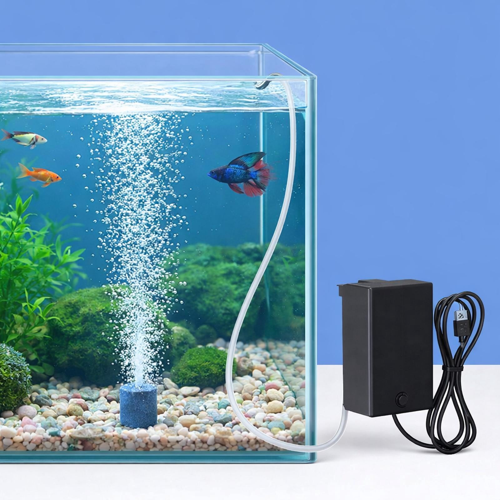 Bvdfgk Air Pump, Fish Pump, Portable Silent Powerful Aerator for Household Aquarium No Nano Air Disk
