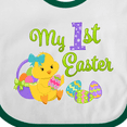 thumbnail image 4 of Inktastic My First Easter Cute Chick and Eggs Boys or Girls Baby Bib, 4 of 4