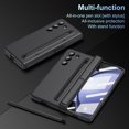 thumbnail image 6 of for Samsung Galaxy Z Fold 5 5G Case with S Pen Holder & Stylus, Z Fold 5 Hinge Protection Case with Kickstand Built in Screen Protector Full Body Protection Protective Case for Z Fold 5, Black, 6 of 7