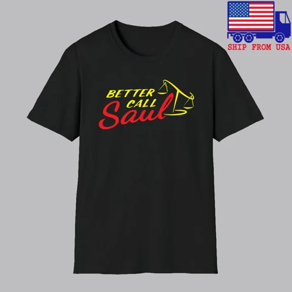 CLASSIC Better Call Saul Movie TV Show Men's Black T-shirt Size S-5XL
