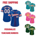thumbnail image 2 of Personalización Personalizar camiseta de béisbol Camiseta del equipo Imprimir nombre personal Número Ropa deportiva de hip hop Camiseta de béisbol para hombres/mujeres/niños, 2 of 4