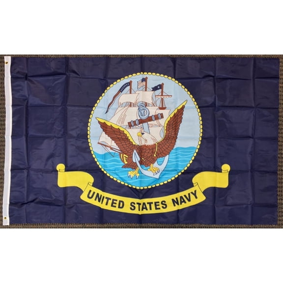 3x5 United States Navy Emblem Flag
