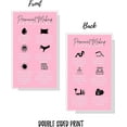 thumbnail image 4 of Boutique Marketing LLC Permanent Makeup Aftercare Instructions Card  50 Pack 2x3.5 inches Business Size PMU Pink Design, pink, black, white, 4 of 9