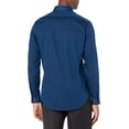thumbnail image 2 of Calvin Klein Men's Dress Shirt Slim Fit Non-iron Herringbone 17" Neck 34"-35" Sleeve Blue Velvet, 2 of 7