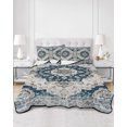 thumbnail image 3 of Queen Size Down Alternative Comforter, Lightweight Comforter Quilt Bedding Set with Pillow Shams All Seasons Bed Comforter Duvet Insert 90"x96", 3 of 7