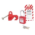 thumbnail image 3 of Kit de bloqueo de disyuntores con etiqueta, compacto, universal para disyuntores miniatura, fácil de usar, con cerradura y llaves, dispositivo de, 3 of 9