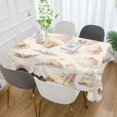 thumbnail image 2 of Yayeee Tablecloths 60" x 108" Rectangle Wrinkle Resistant Party Table Cover, Colorful Watercolor Seashells, 2 of 8