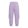 thumbnail image 3 of ZHOGXU Lightweight Summer Solid Color Cargo Trouse With Pocket Elastic Waist Kids Girls Pants Comfortable Everyday Wear, 3 of 8