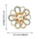 thumbnail image 3 of Jumpingount Bufanda anillo elegante chal Clip bufandas broche galvanoplastia aleación cierre titular Heronsbill estilo regalos para mujer joyería Ropa, zapatos y accesorios Miscelánea oro, 3 of 6
