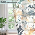 thumbnail image 4 of Yayeee Window Curtains Light Filtering 63"x42" Grommet Panel Pair Home Living Room Decor, Whimsical Leaves, 4 of 7