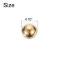 thumbnail image 2 of Uxcell 40 pack Precision Solid Brass Bearing Balls 1/2" Industrial Brass Ball Spheres, 2 of 4