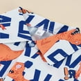 thumbnail image 4 of Boys Two-piece Summer Clothes Suit Dinosaur and Letters Print Button-down Collared Shirt and Loose Fit Rolled Shorts, 4 of 6