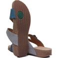thumbnail image 4 of Josef Seibel Tonga 23 Women's Leather Sandal With Flower Buckle In Blue Size 9, 4 of 6