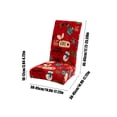thumbnail image 3 of EGNMCR Christmas Decorations,Christmas Tree Ornaments, Christmas Dining Chair Cover Chair Back Cover Removable Washable Chair Protector Suitable For Christmas Family Restaurant Kitchen Stools Covers, 3 of 6