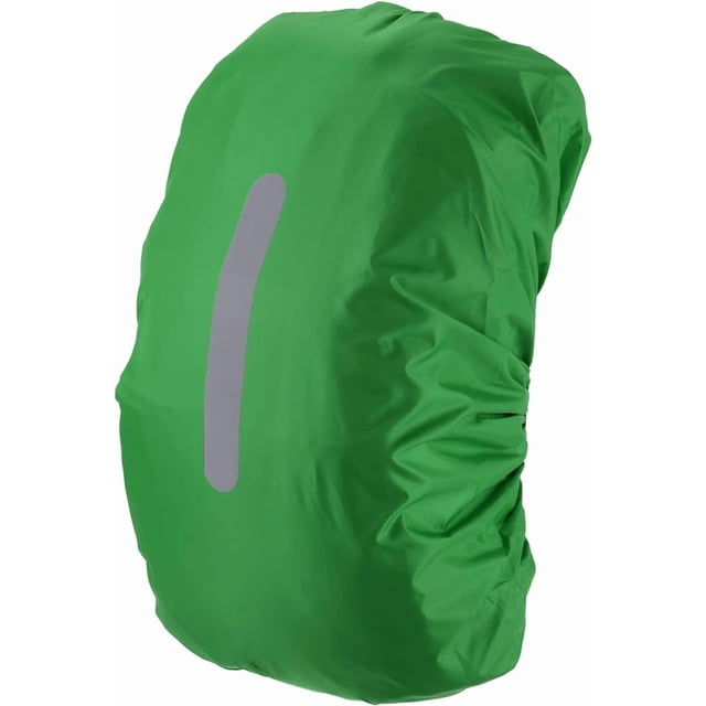 Waterproof Backpack Rain Cover, Non-Slip Cover with Vertical Reflective Strap Stay Dry for Hiking, Camping, Hunting