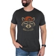 thumbnail image 3 of Feral Dad Shirt for Men Funny Raccoon Graphic Tee for Father Dark Gray Heather Shirt Adult Medium, 3 of 7
