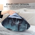 thumbnail image 7 of Wolf Satin Pillowcase for Hair and Skin Silk Pillowcase Soft Breathable Sleeping Pillow Covers Smooth Cooling Pillowcase with Envelope Closure Size Standard 20x40 in Home Decor Gifts, 7 of 7