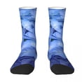 thumbnail image 3 of Vintage Blue Flower Stockings Hydrangea Print Graphic Fashion Socks Autumn Anti Slip Socks, 3 of 7