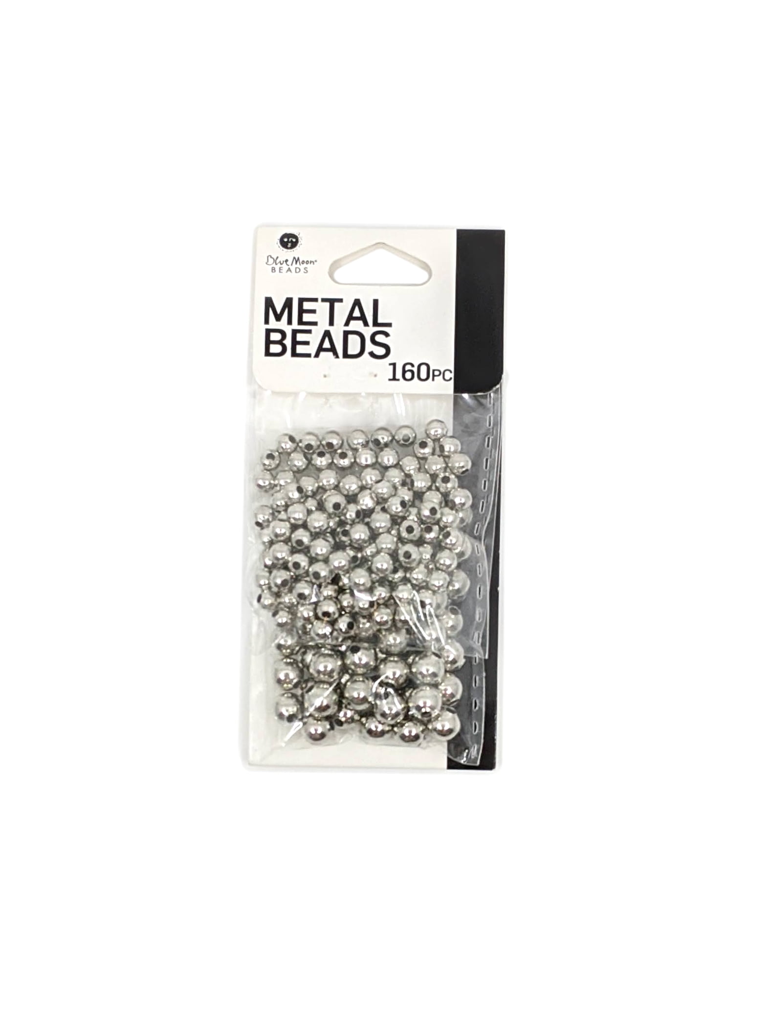 Blue Moon Beads Silver Metal Spacer Beads for Jewelry Making, 160 Piece