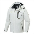 thumbnail image 3 of Tyhengta Men's Waterproof Ski Jacket Warm Winter Snow Coat Mountain Windbreaker Hooded Raincoat White L, 3 of 8