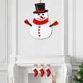 thumbnail image 5 of Large Felt Christmas Snowman Hanging Decoration For Wall And Door - Movable Hand Proch Decoration for Holiday Party and Home Decor, 5 of 6